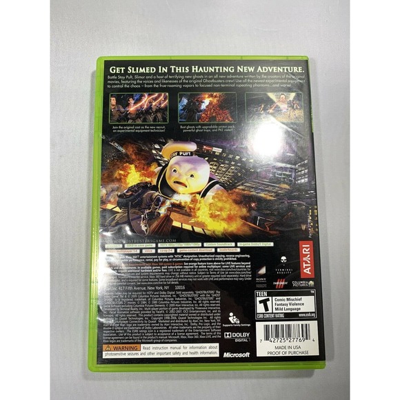 Ghostbusters The Video Game - Microsoft Xbox 360 w/ Manual - Picture 2 of 5